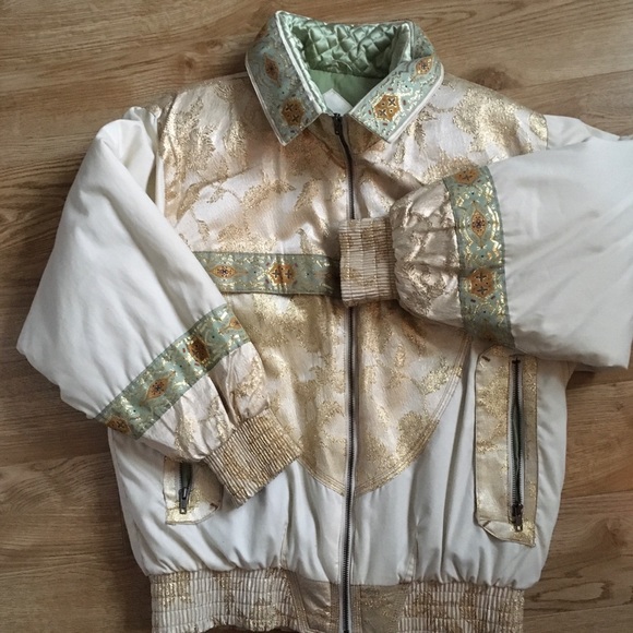 Jackets & Blazers - China Bomber Jacket with Brocade Detailing